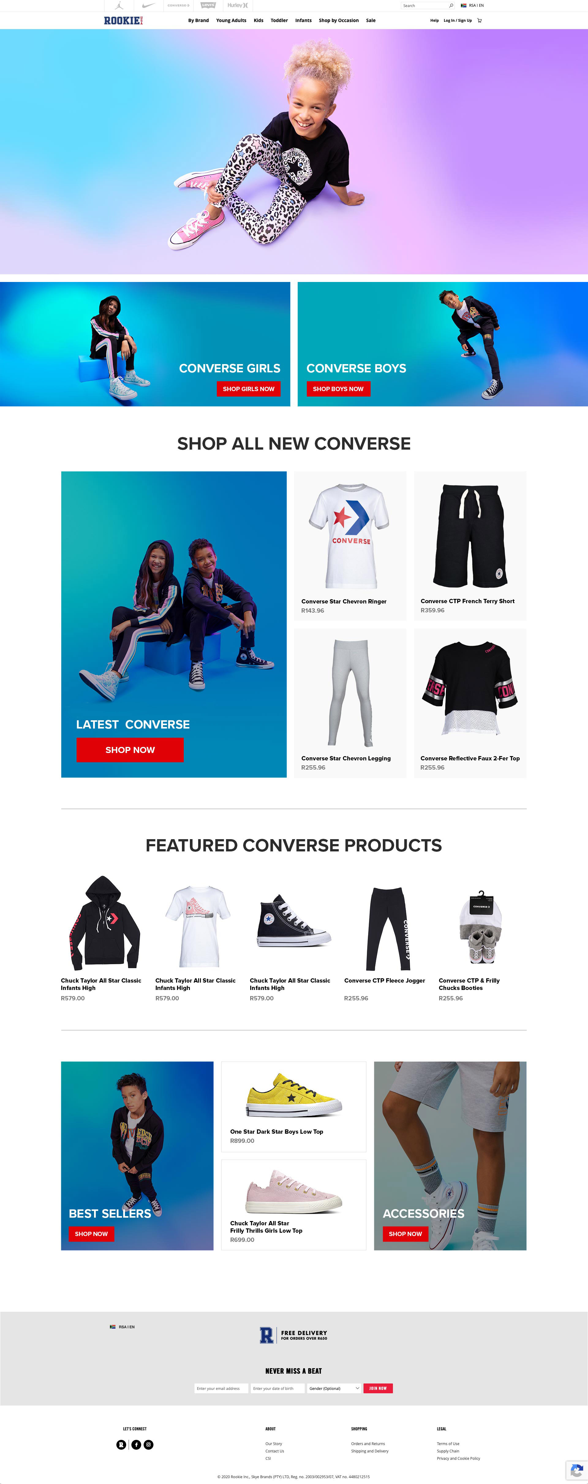 Rookie e Com UX Brand Converse 1